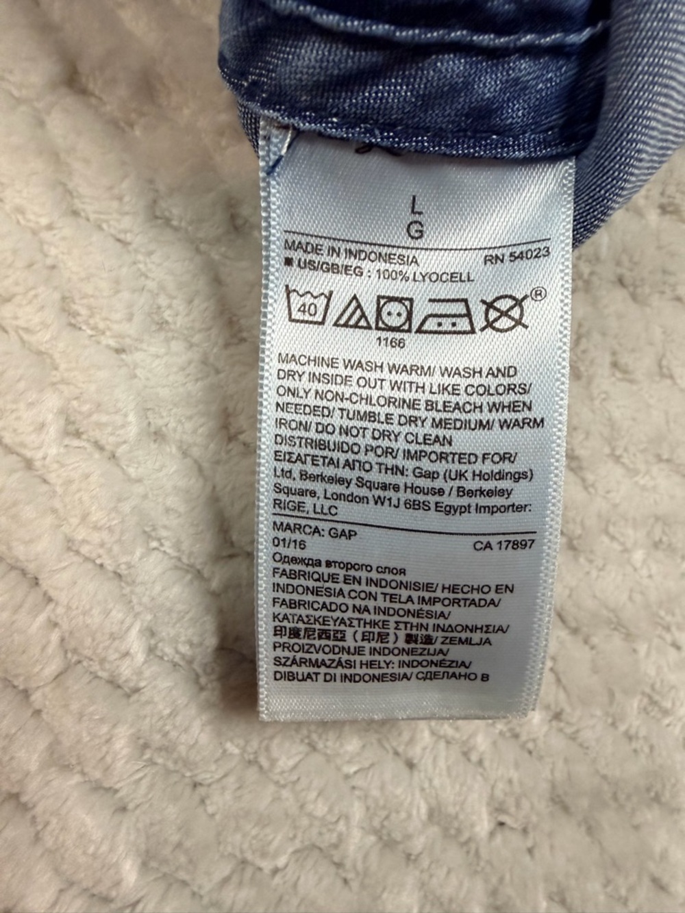 Women's Indigo Drawstring Casual Shorts 100% Lyocell Large - Picture 7 of 8